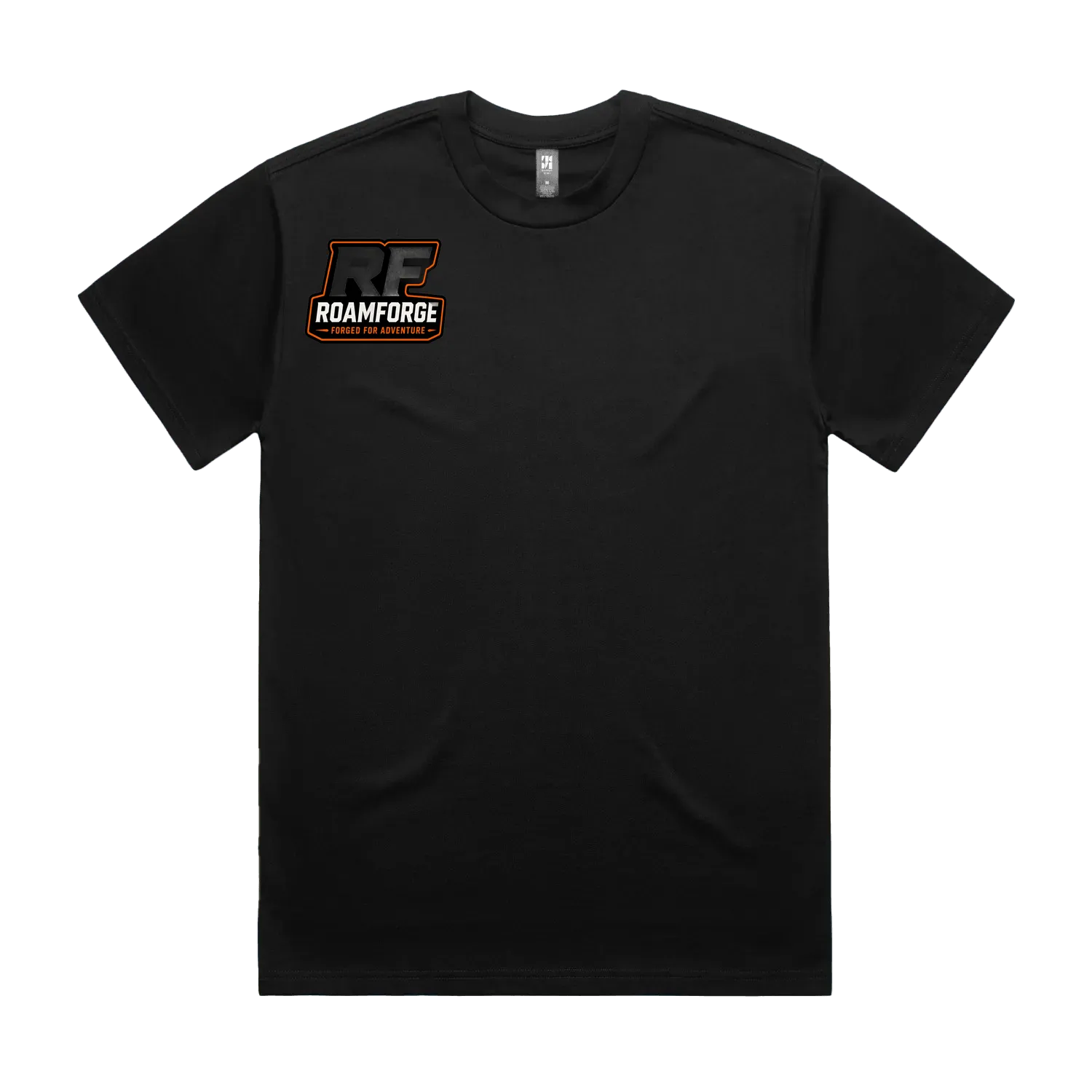 Black front flat lay