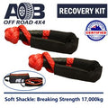 AOB Recovery Kit 2x Red Soft Shackles + Small Bag
