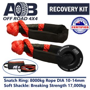 AOB Recovery Kit with Snatch Ring 8T + Small Bag