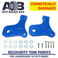 AOB Recovery Tow Points Kit 2800 Blue — Landcruiser 70 Series